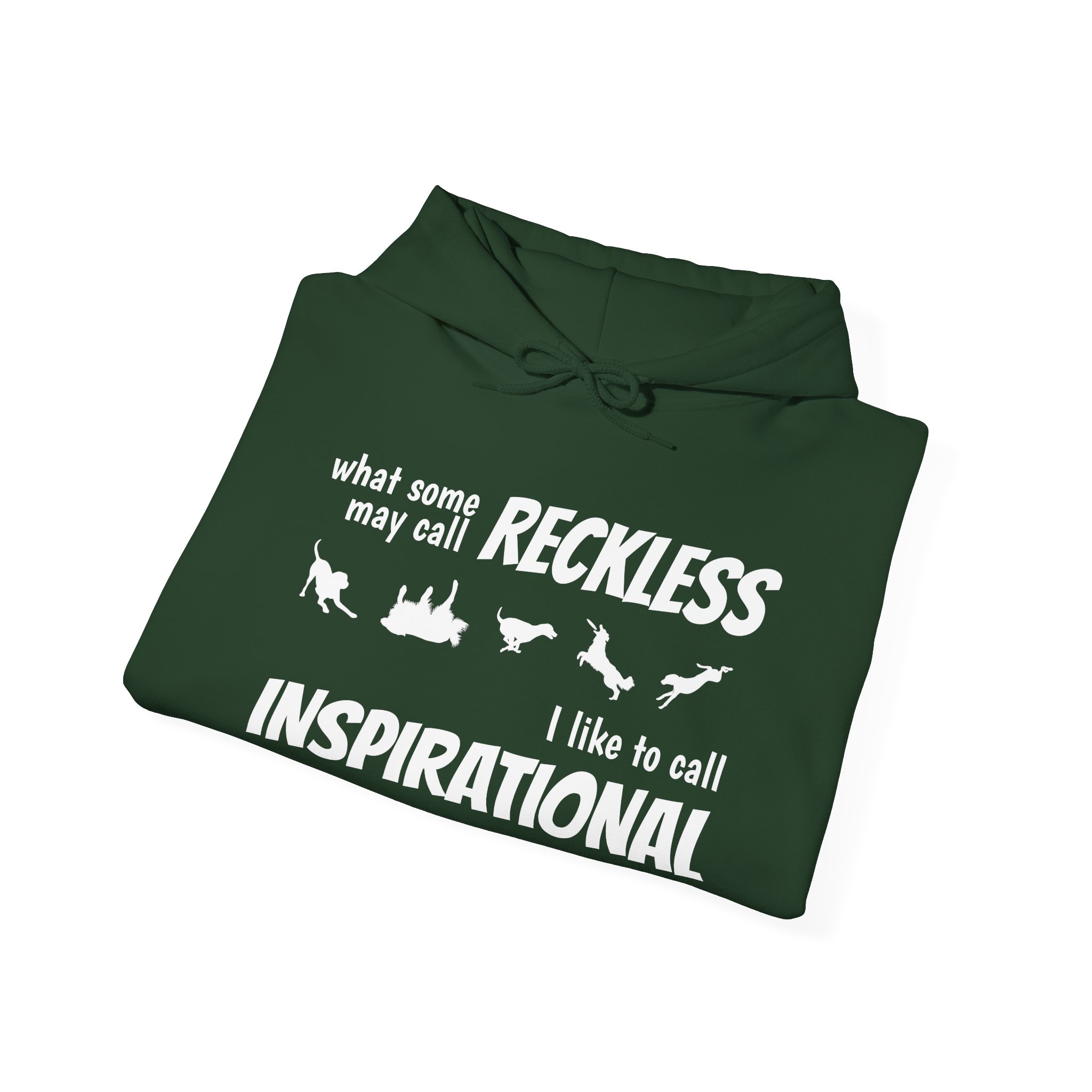 "What Some People Call Reckless, I Like to Call Inspiration" Cozy Unisex Heavy Blend™ Hooded Sweatshirt - Perfect for Chill Days & Casual Outings - Image 12