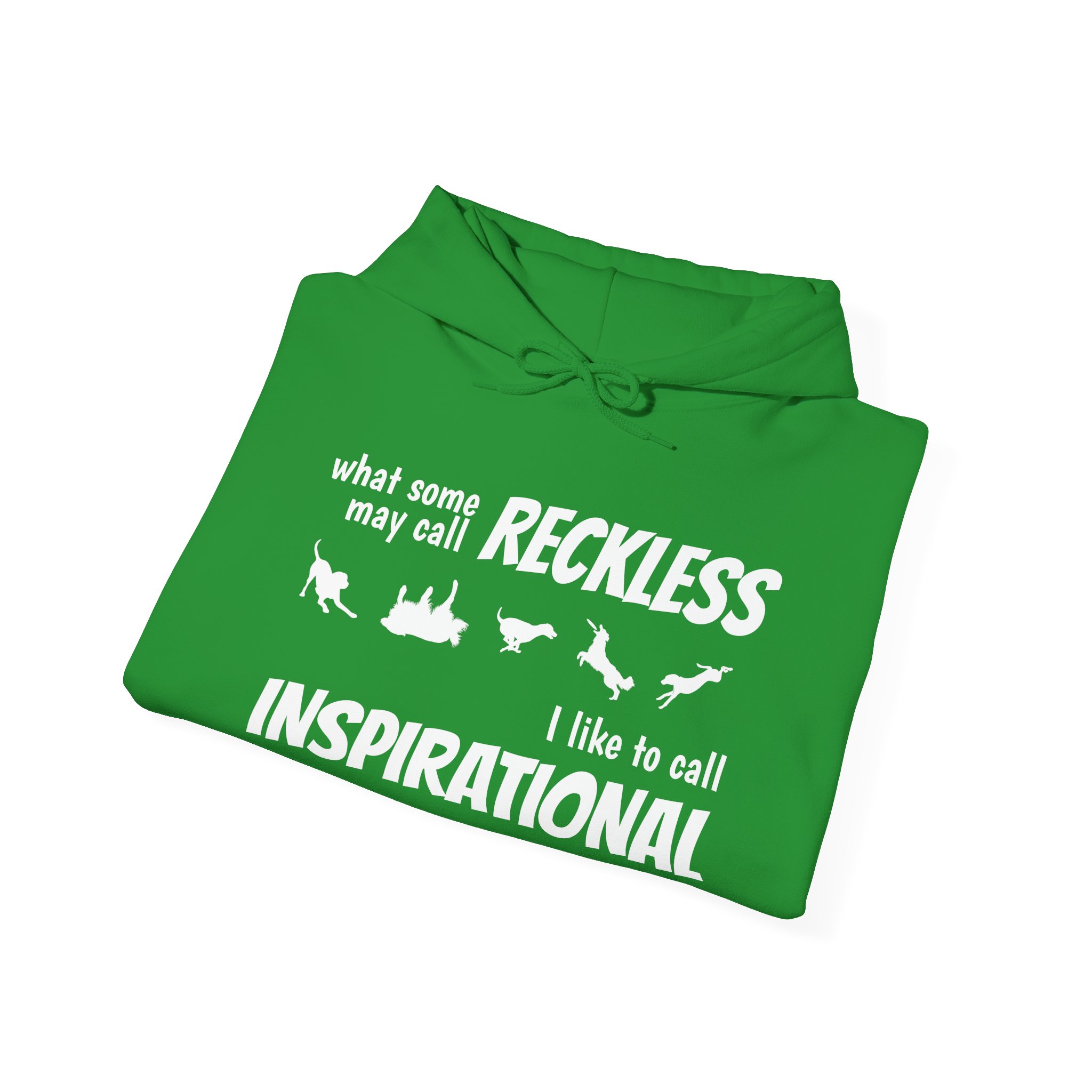 "What Some People Call Reckless, I Like to Call Inspiration" Cozy Unisex Heavy Blend™ Hooded Sweatshirt - Perfect for Chill Days & Casual Outings - Image 16