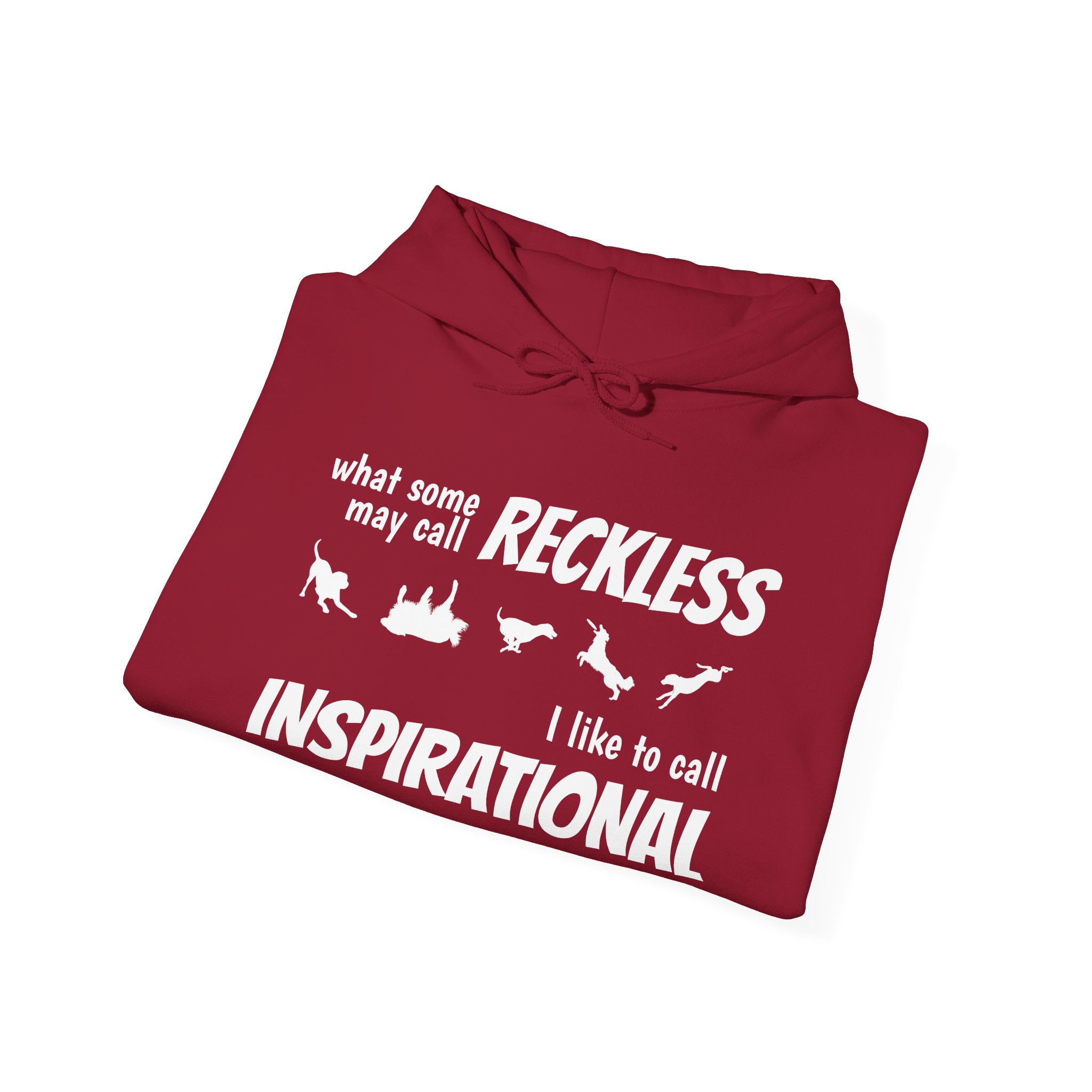 "What Some People Call Reckless, I Like to Call Inspiration" Cozy Unisex Heavy Blend™ Hooded Sweatshirt - Perfect for Chill Days & Casual Outings - Image 52