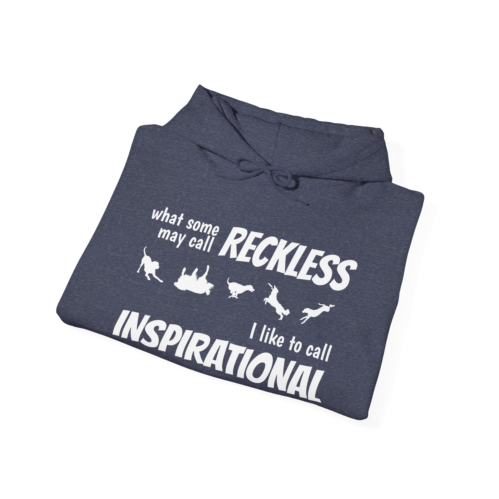 "What Some People Call Reckless, I Like to Call Inspiration" Cozy Unisex Heavy Blend™ Hooded Sweatshirt - Perfect for Chill Days & Casual Outings - Image 24
