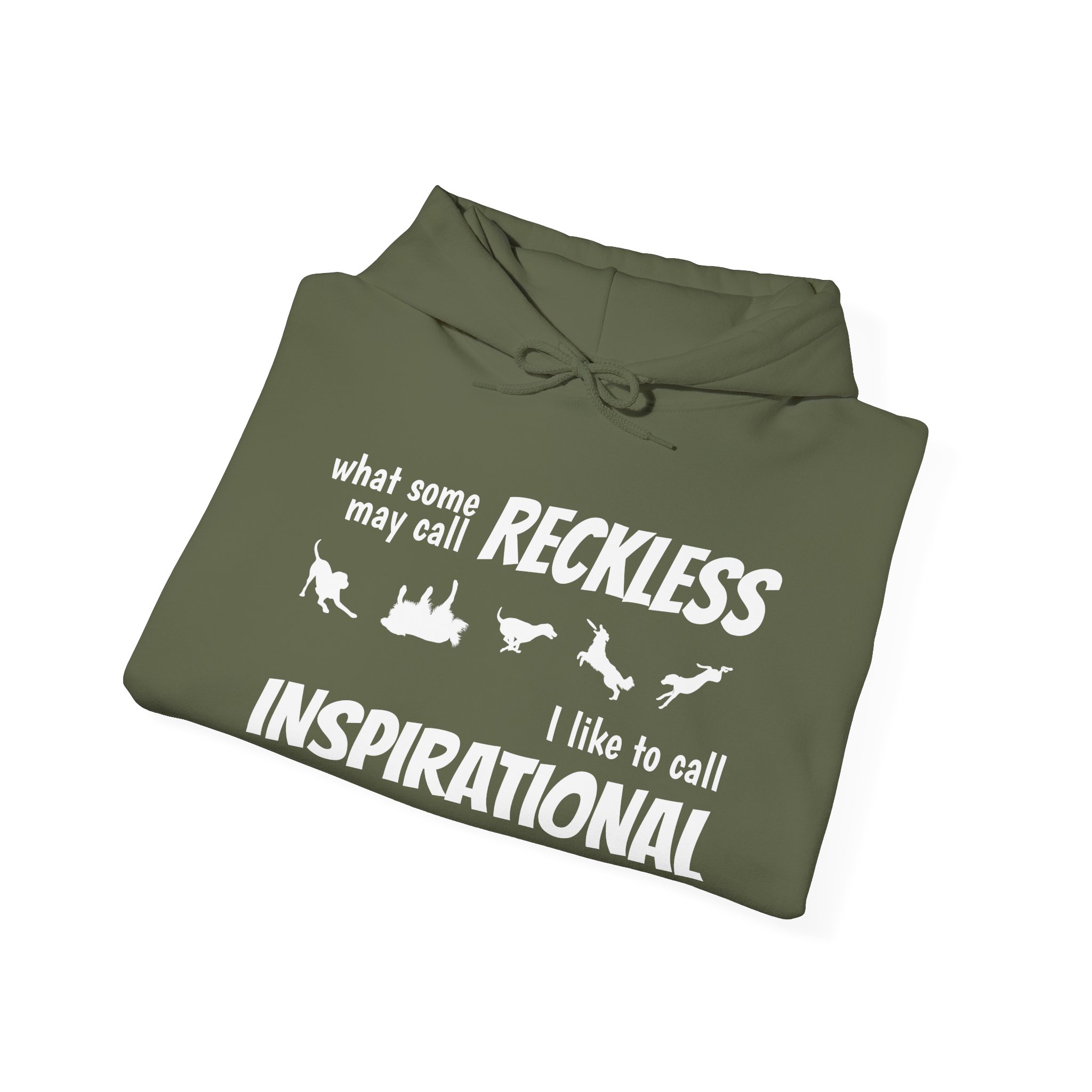 "What Some People Call Reckless, I Like to Call Inspiration" Cozy Unisex Heavy Blend™ Hooded Sweatshirt - Perfect for Chill Days & Casual Outings - Image 8