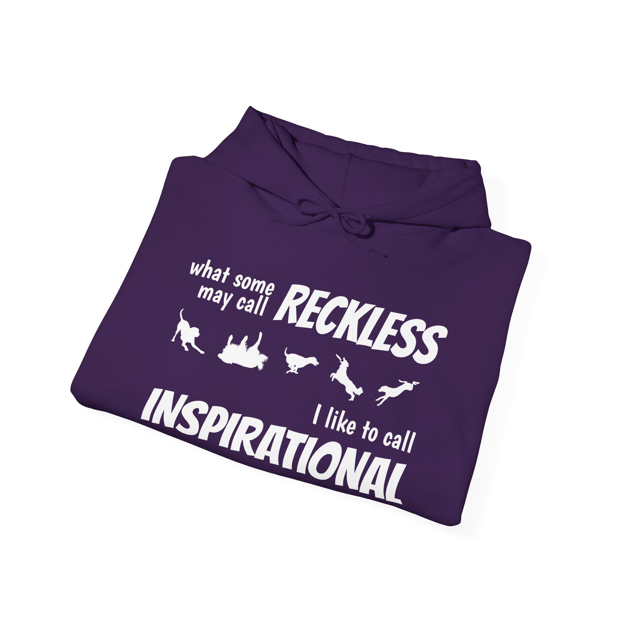 "What Some People Call Reckless, I Like to Call Inspiration" Cozy Unisex Heavy Blend™ Hooded Sweatshirt - Perfect for Chill Days & Casual Outings - Image 56
