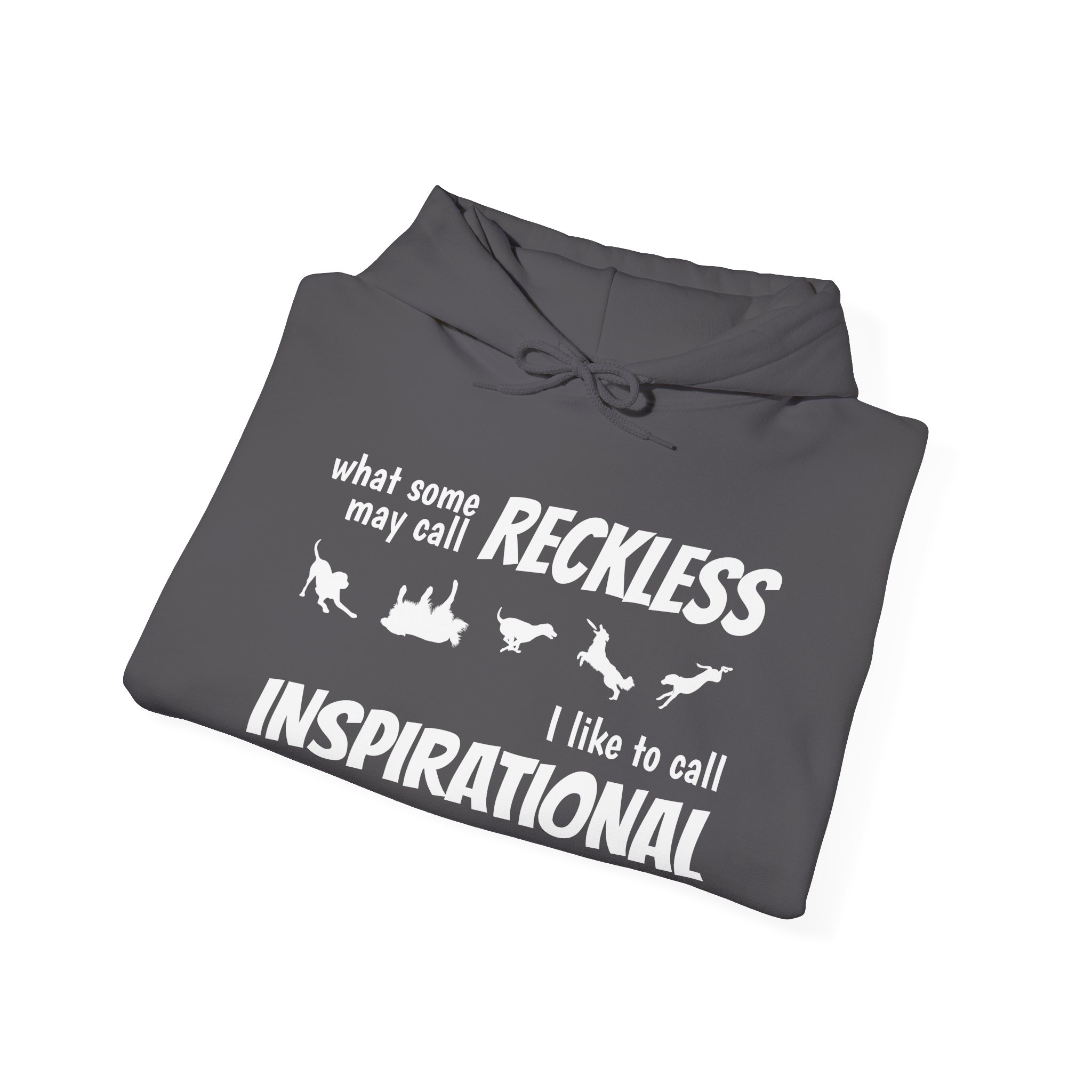 "What Some People Call Reckless, I Like to Call Inspiration" Cozy Unisex Heavy Blend™ Hooded Sweatshirt - Perfect for Chill Days & Casual Outings - Image 36