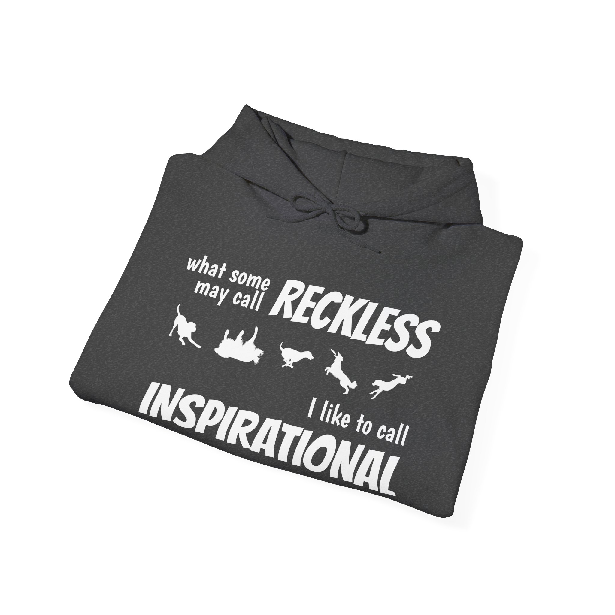 "What Some People Call Reckless, I Like to Call Inspiration" Cozy Unisex Heavy Blend™ Hooded Sweatshirt - Perfect for Chill Days & Casual Outings - Image 20