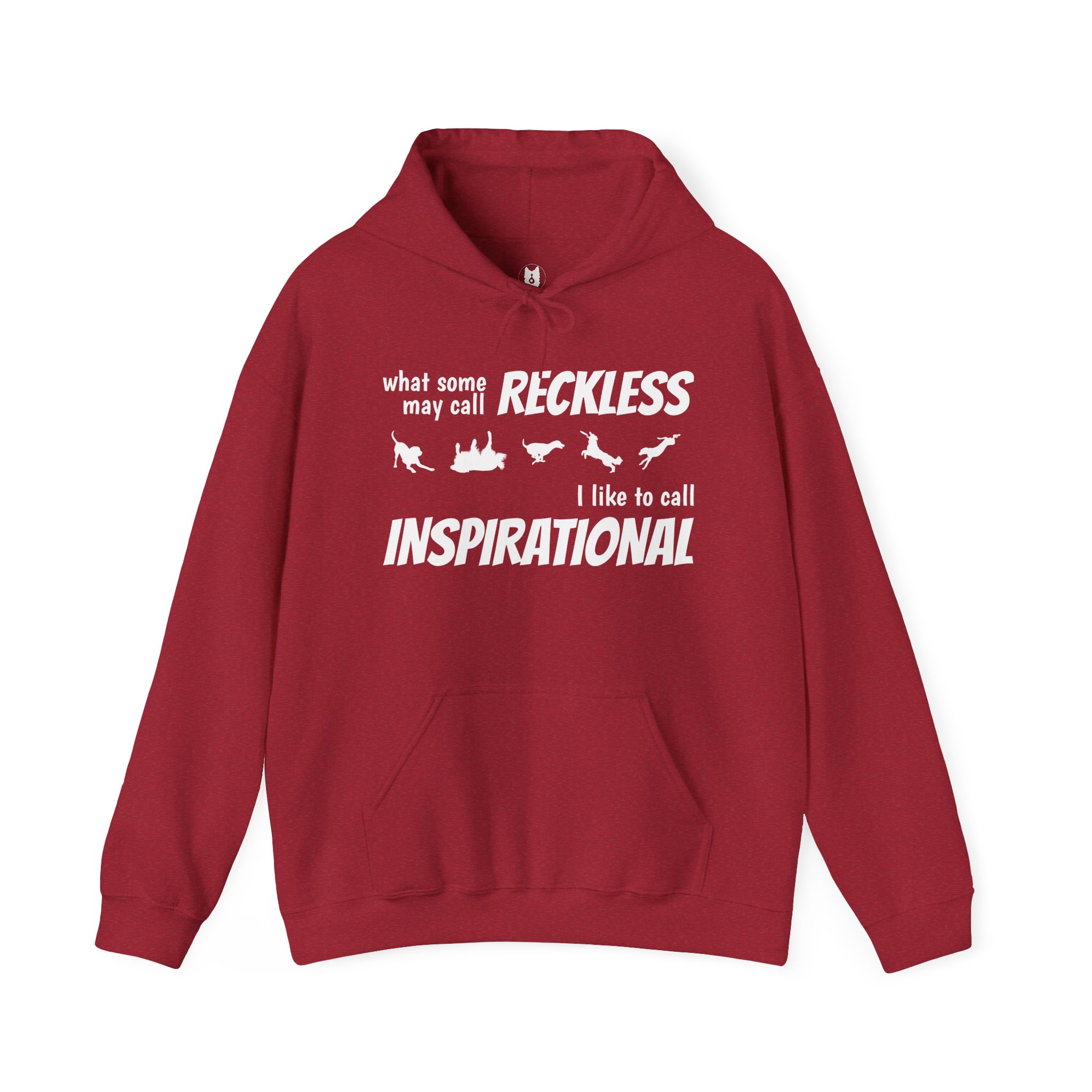 "What Some People Call Reckless, I Like to Call Inspiration" Cozy Unisex Heavy Blend™ Hooded Sweatshirt - Perfect for Chill Days & Casual Outings - Image 45
