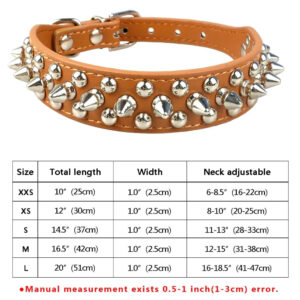 Spiked Canine Collar