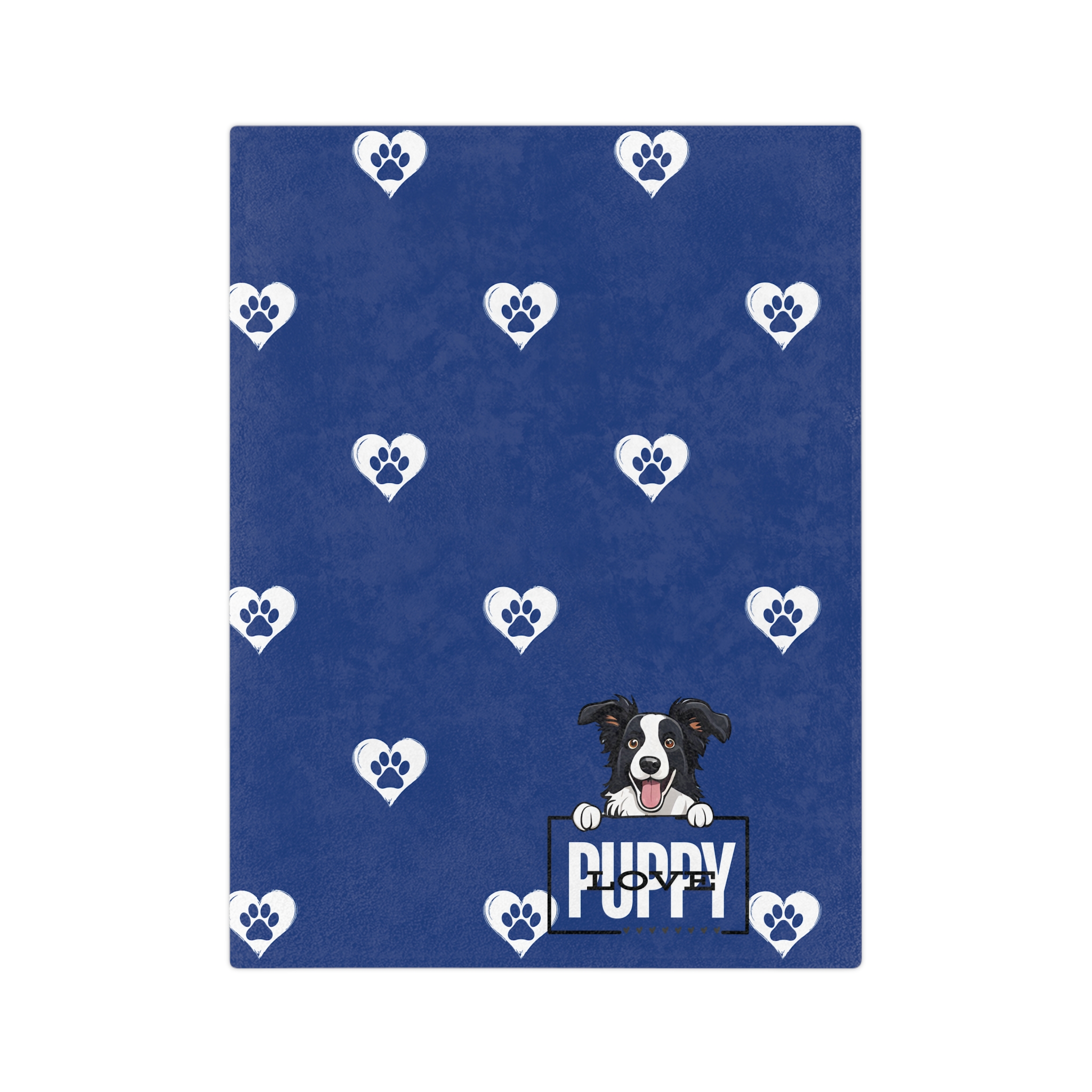Puppy Love | Velveteen Microfiber Blanket - Image 9