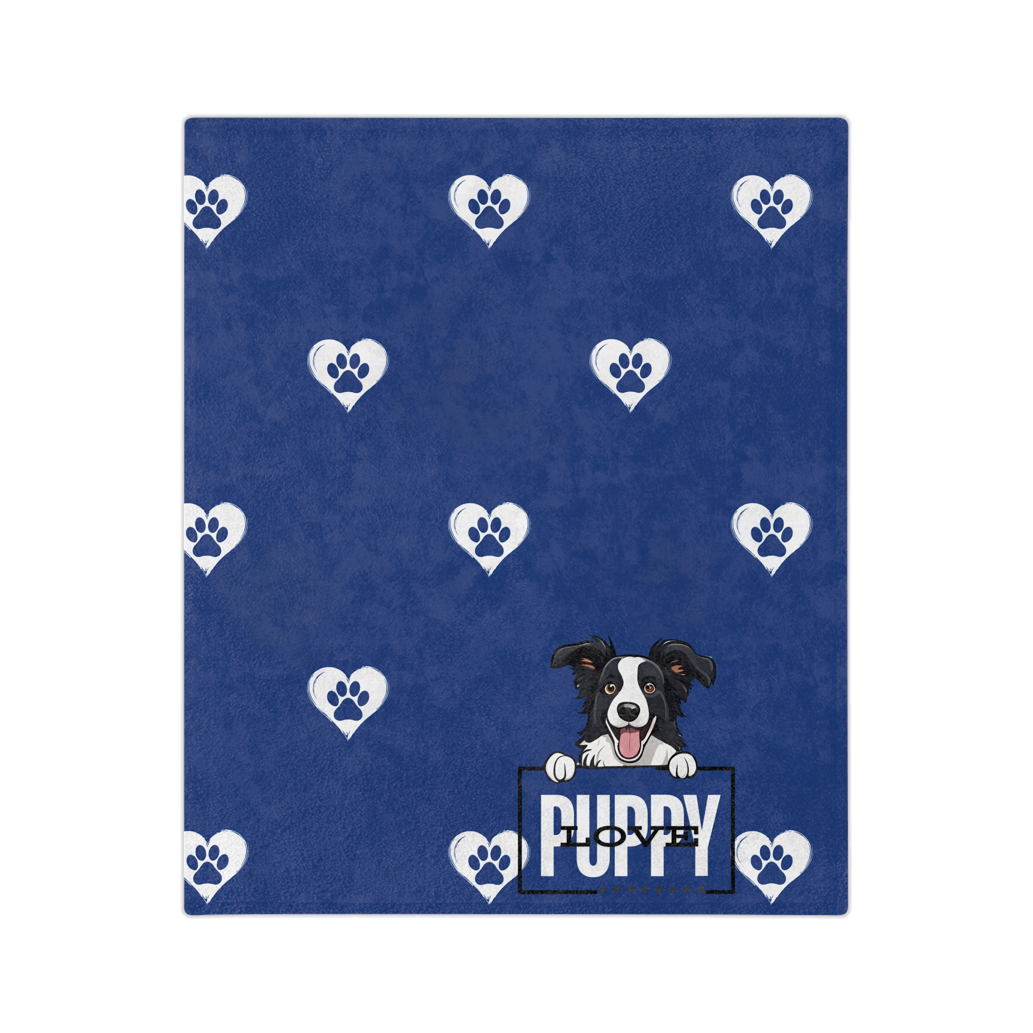 Puppy Love | Velveteen Microfiber Blanket - Image 5