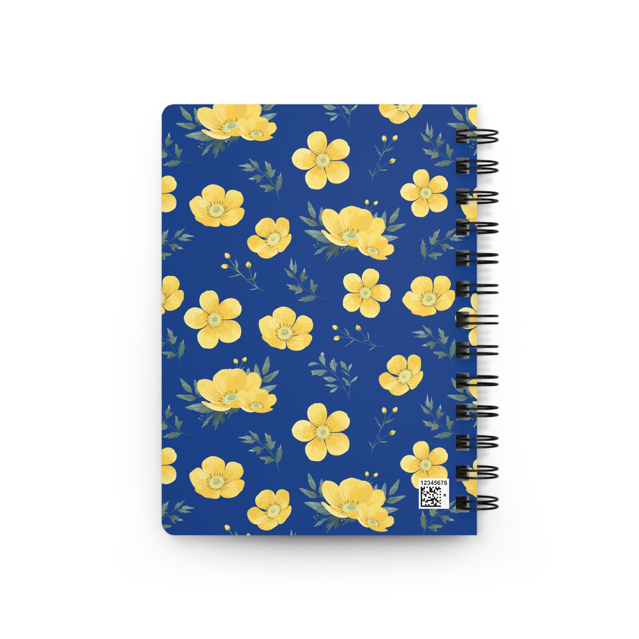 Floral Border Collie Spiral Bound Journal - Dog Lover Gift, Cute Notebook, Pet Owner Stationery, Animal Theme Diary, Lined Notepad - Image 2