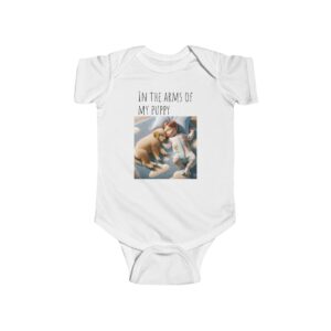 Infant Fine Jersey Bodysuit | "In the Arms of a Puppy" Infant Onesie – Cuteness Wrapped in Comfort!