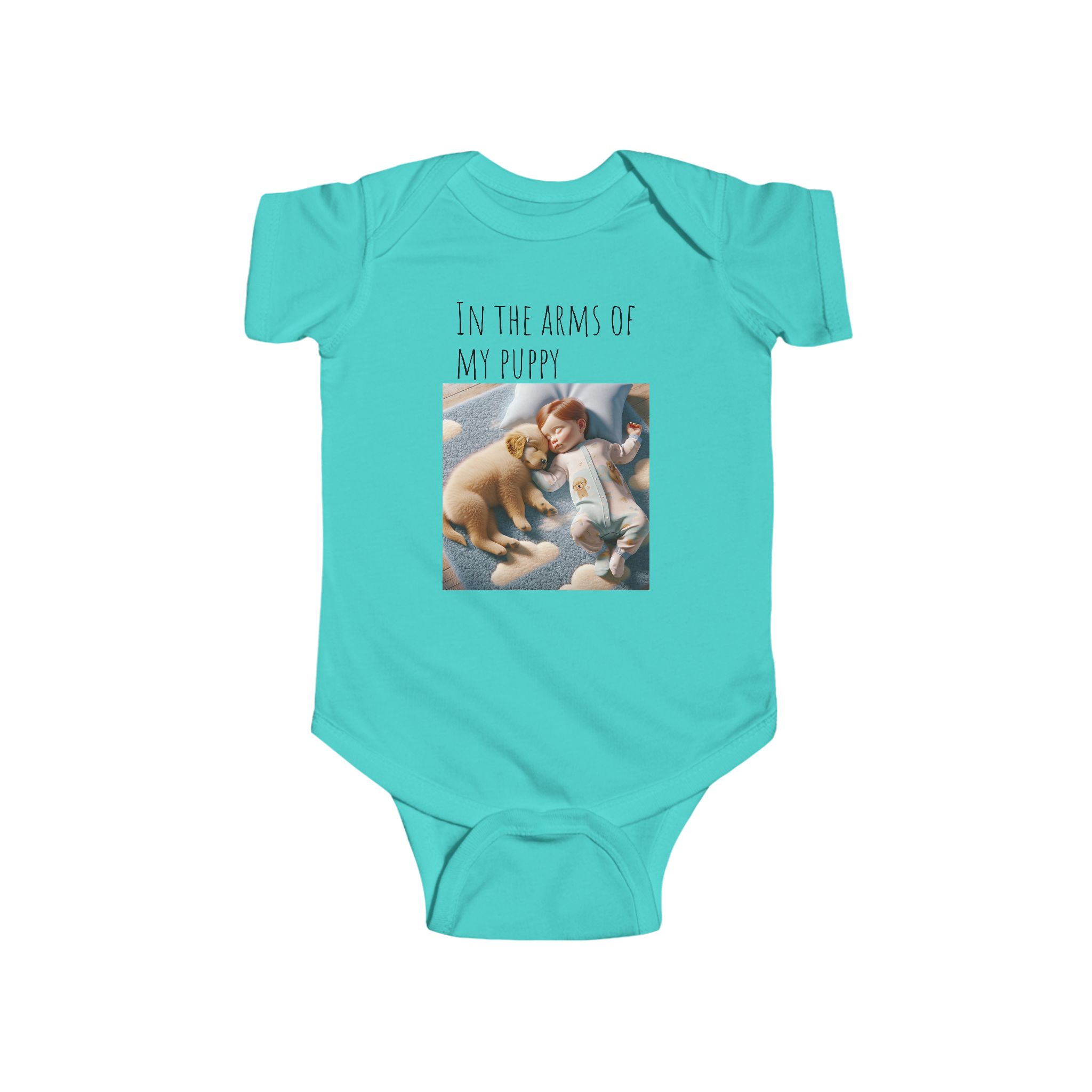 Infant Fine Jersey Bodysuit | "In the Arms of a Puppy" Infant Onesie – Cuteness Wrapped in Comfort! - Image 37