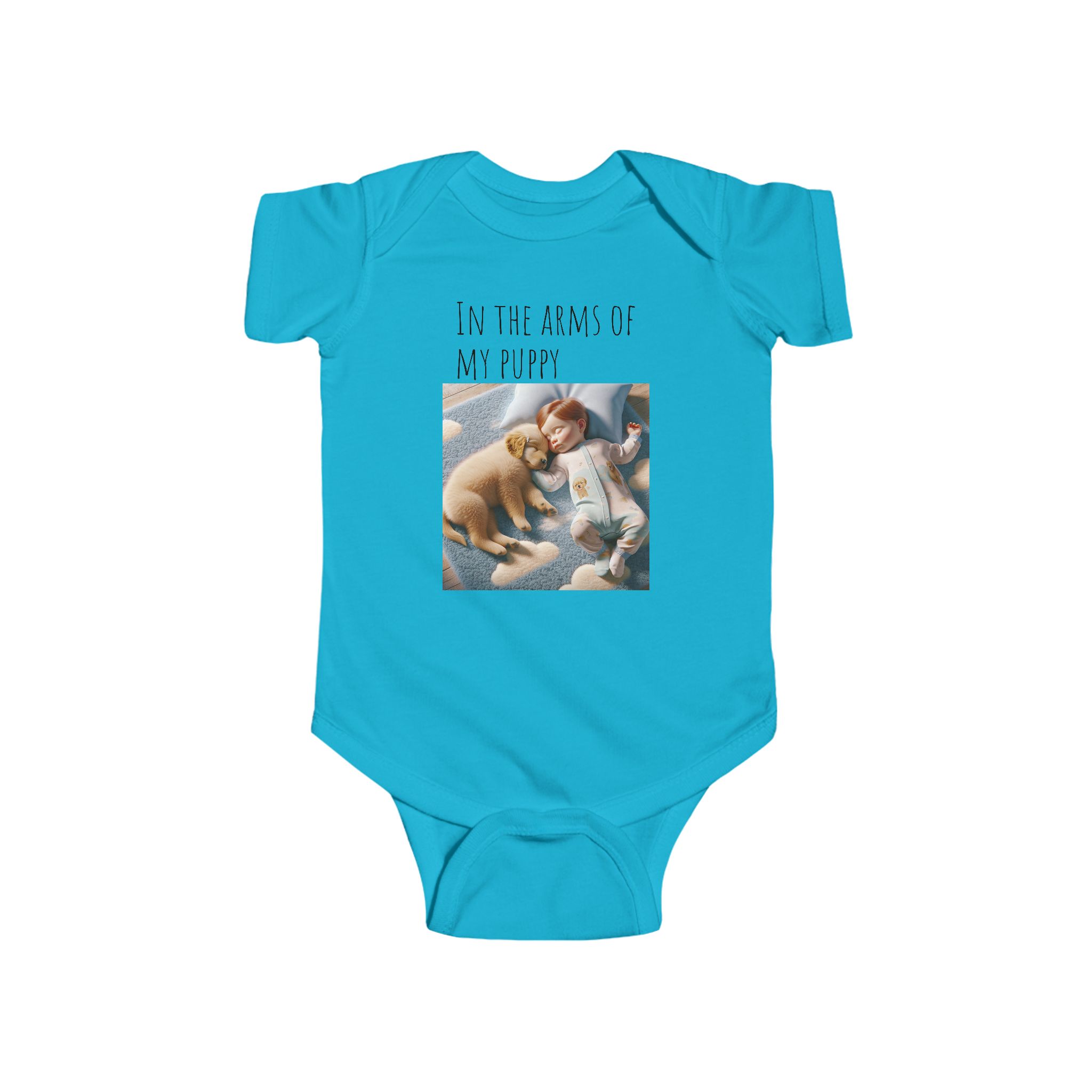 Infant Fine Jersey Bodysuit | "In the Arms of a Puppy" Infant Onesie – Cuteness Wrapped in Comfort! - Image 40