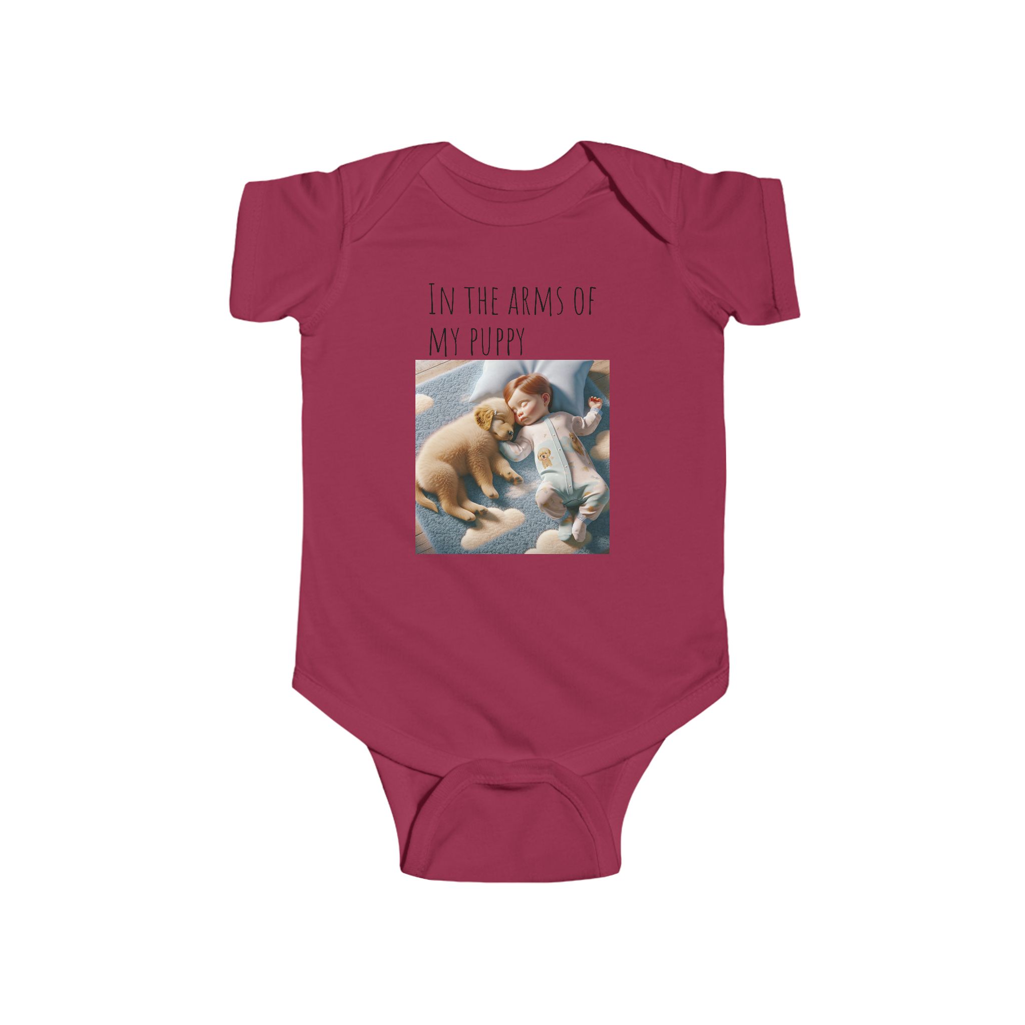 Infant Fine Jersey Bodysuit | "In the Arms of a Puppy" Infant Onesie – Cuteness Wrapped in Comfort! - Image 55