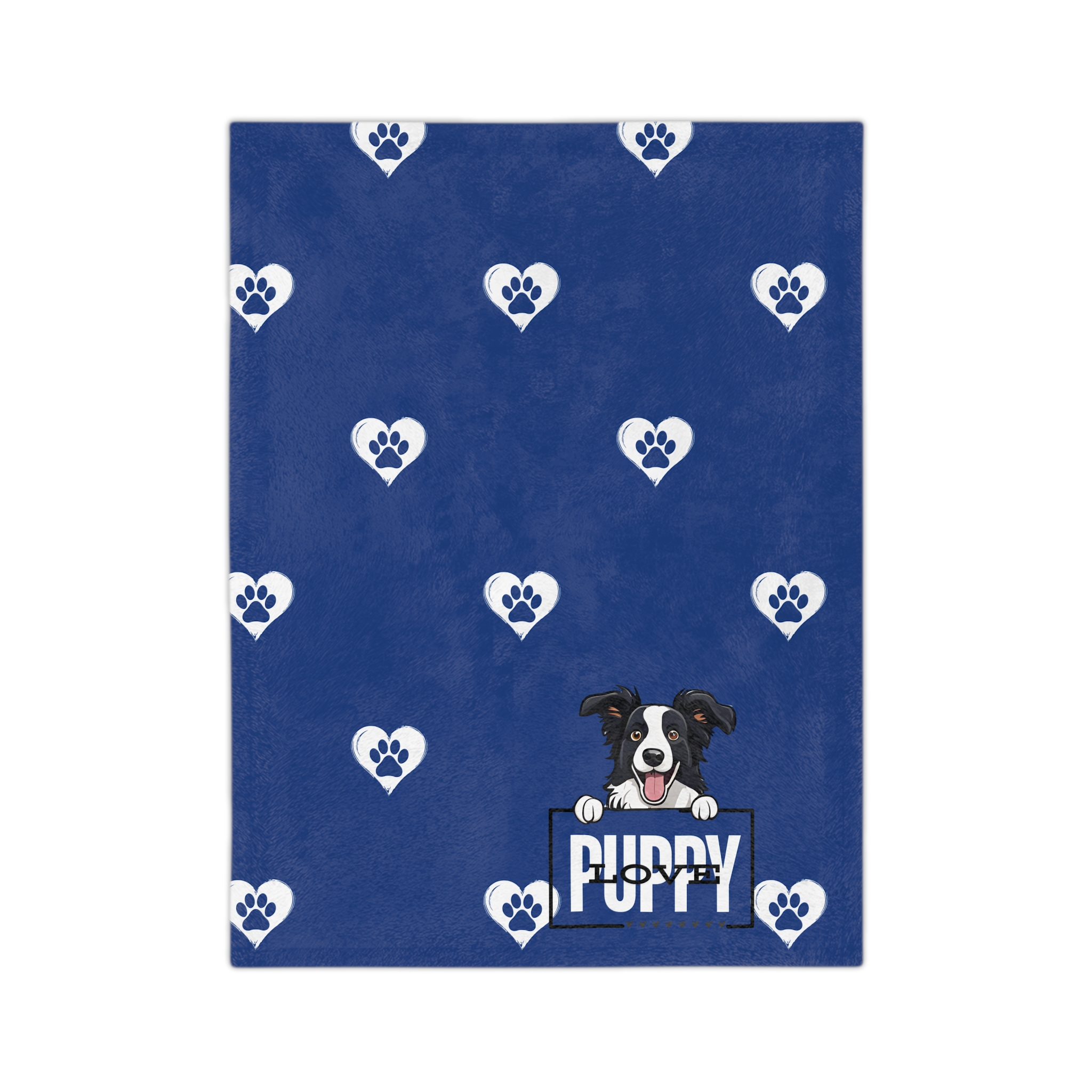 Puppy Love | Velveteen Microfiber Blanket