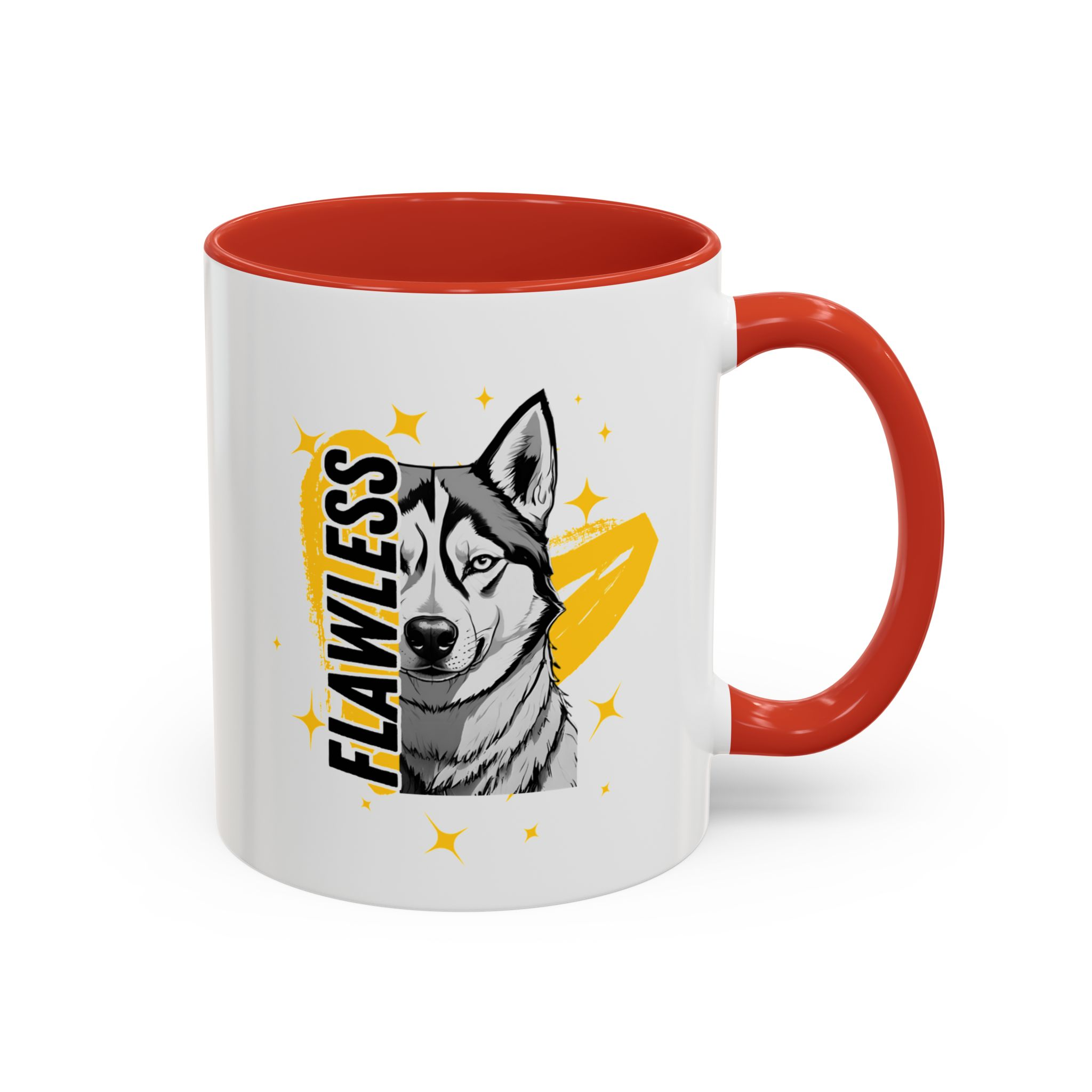 Flawless like a Husky Dog Mug (11, 15oz) v2 - Image 14