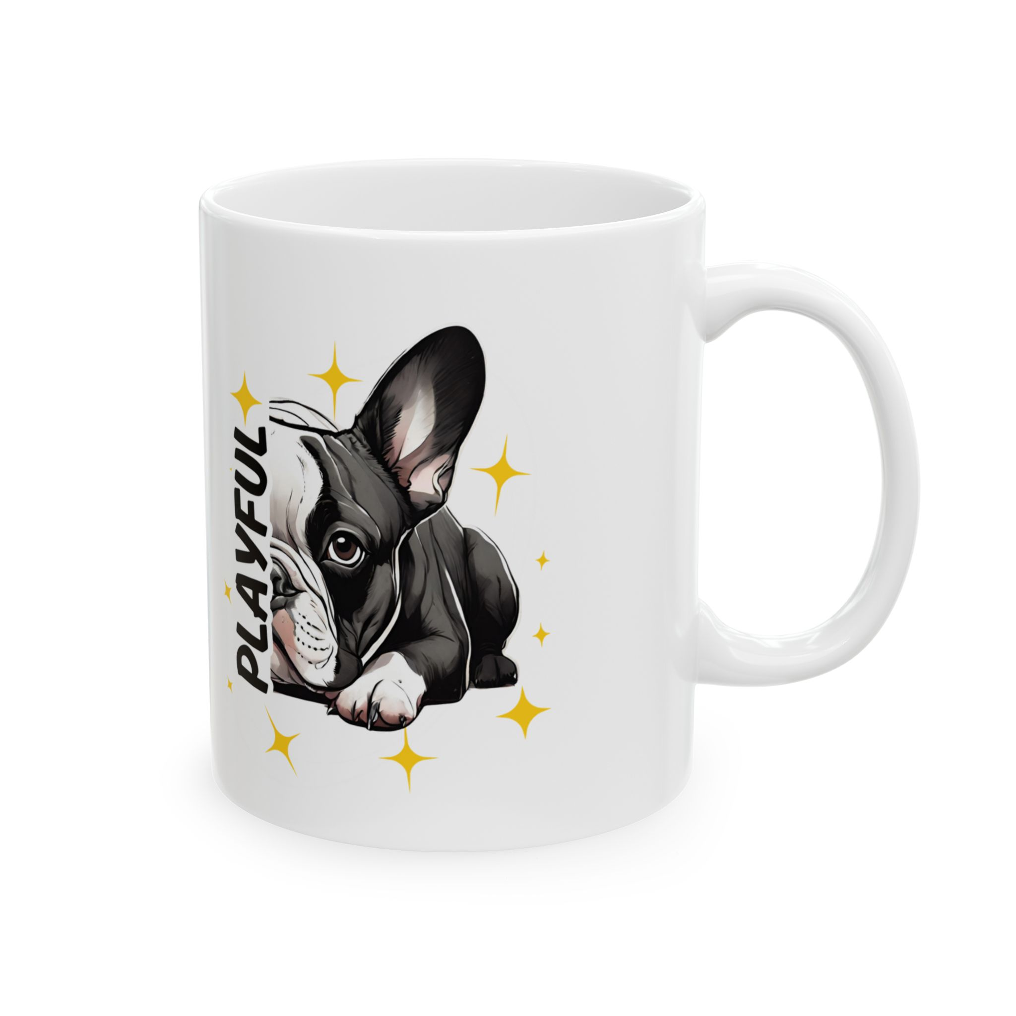 Playful like a Frenchie Coffee Mug, (11oz, 15oz) - Image 4