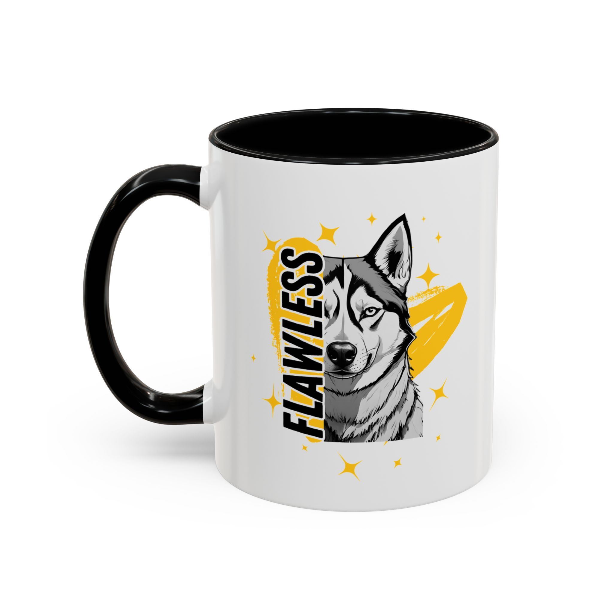 Flawless like a Husky Dog Mug (11, 15oz) v2 - Image 3