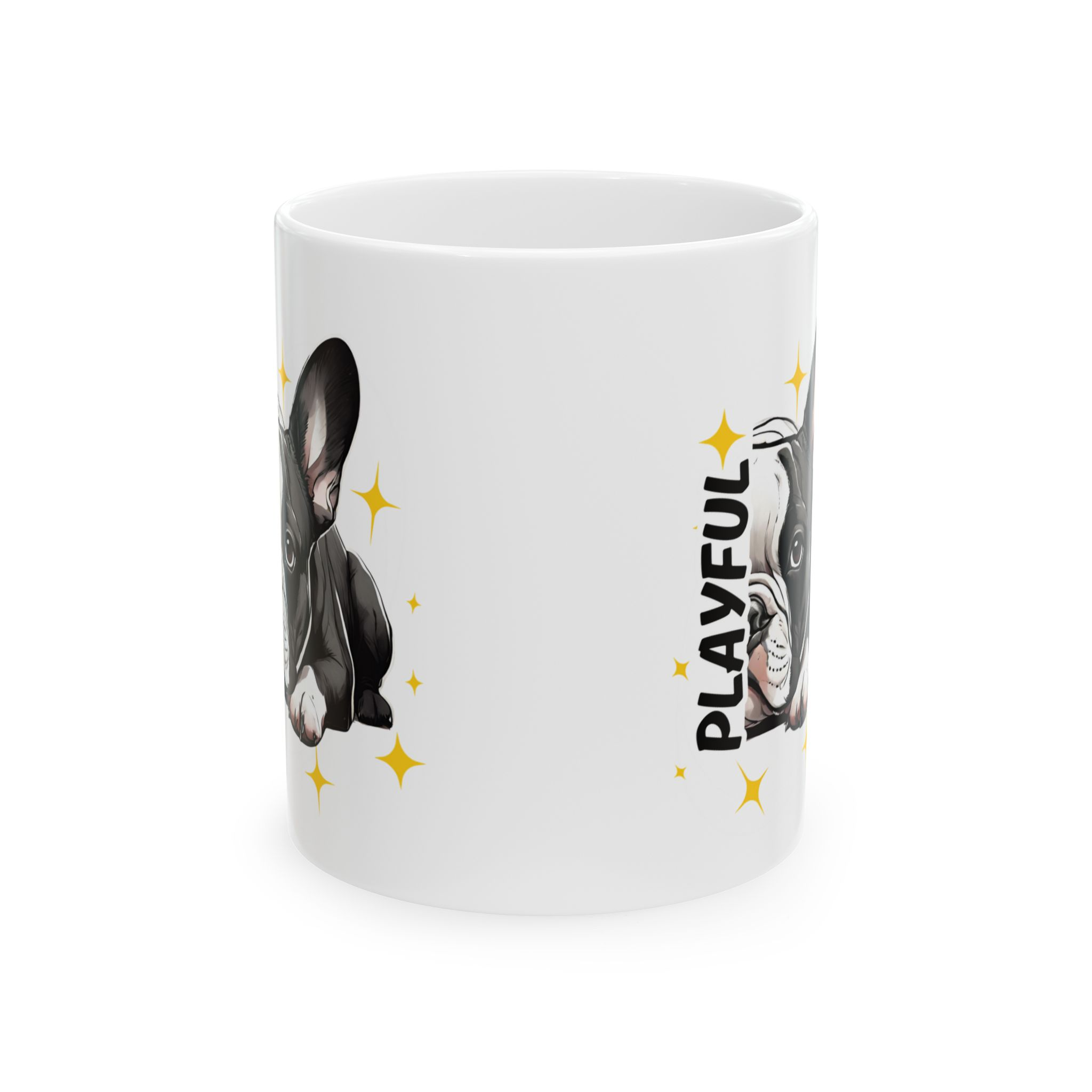 Playful like a Frenchie Coffee Mug, (11oz, 15oz)