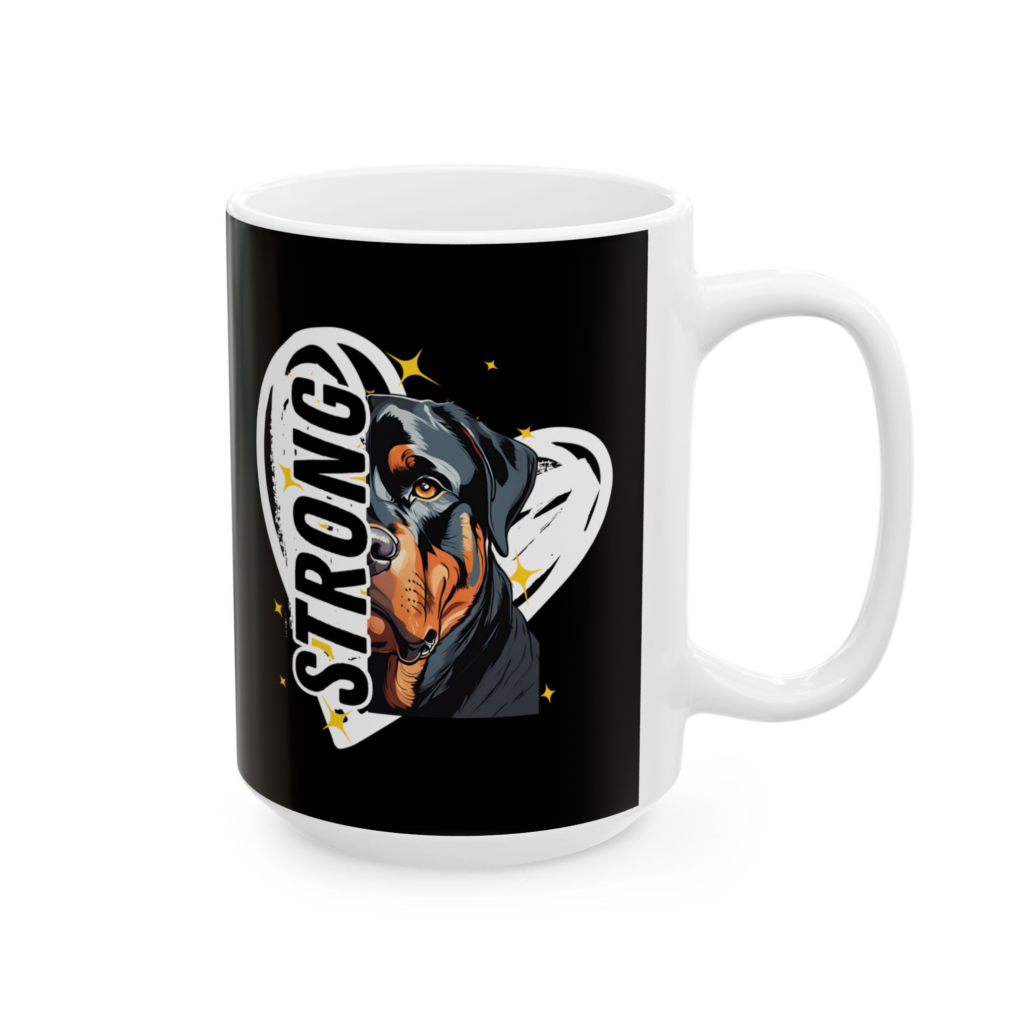 Strong Like a Rottie Mug, (11oz, 15oz) - Image 8