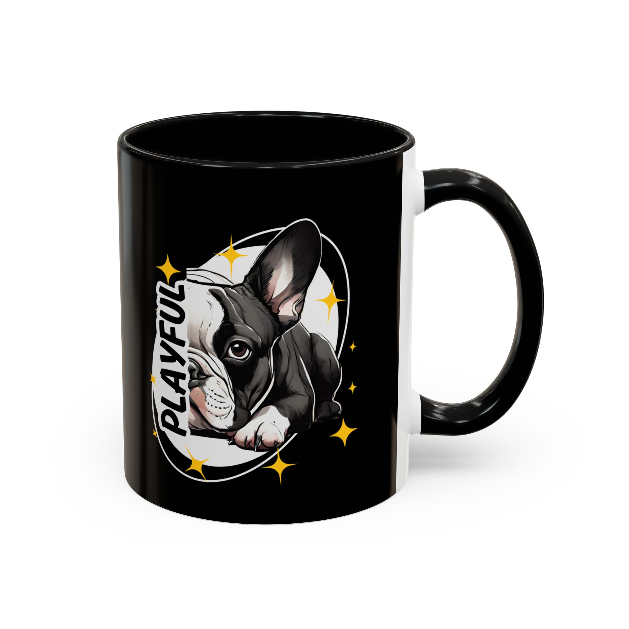 Playful like a Frenchie Mug (11, 15oz) v2 - Image 3