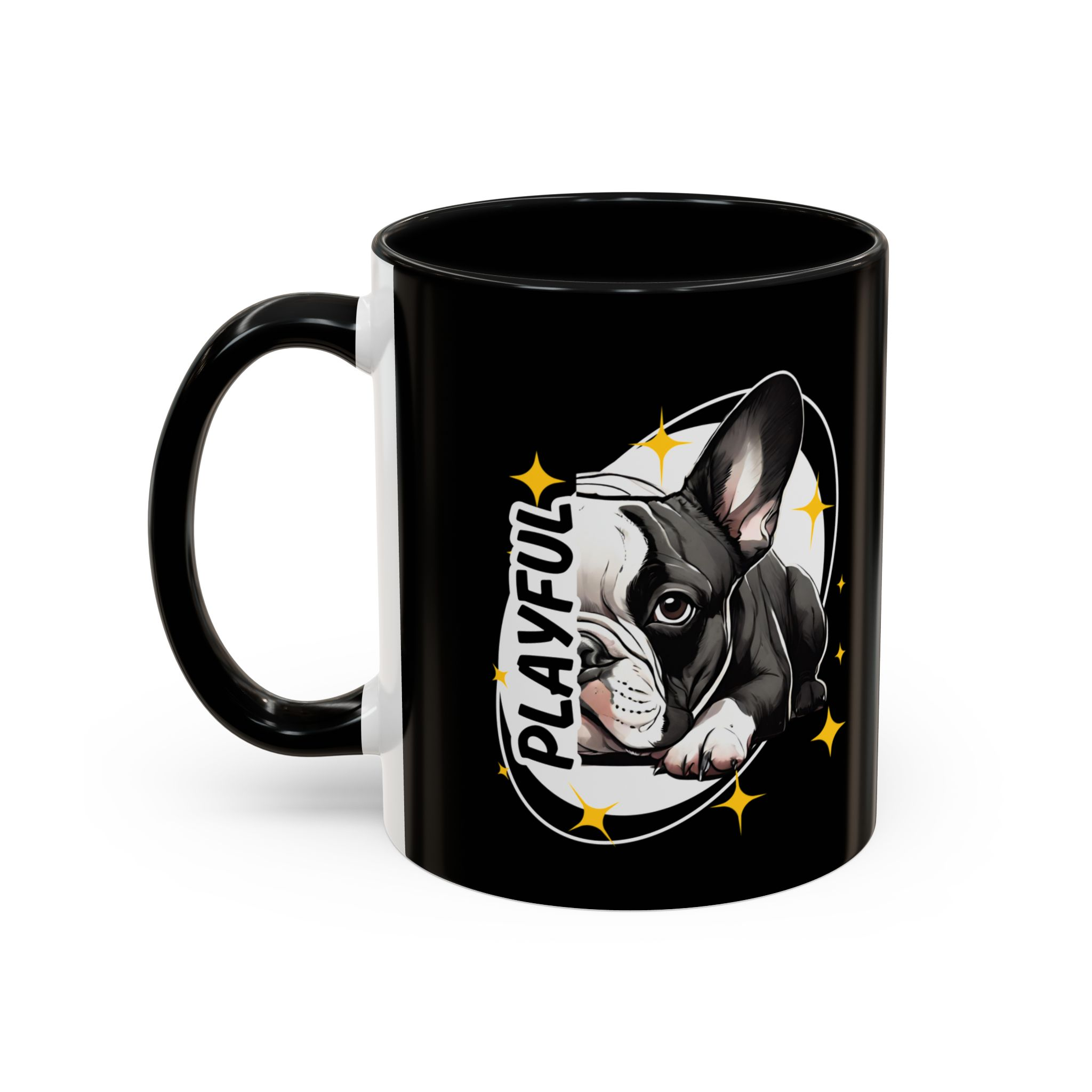 Playful like a Frenchie Mug (11, 15oz) v2