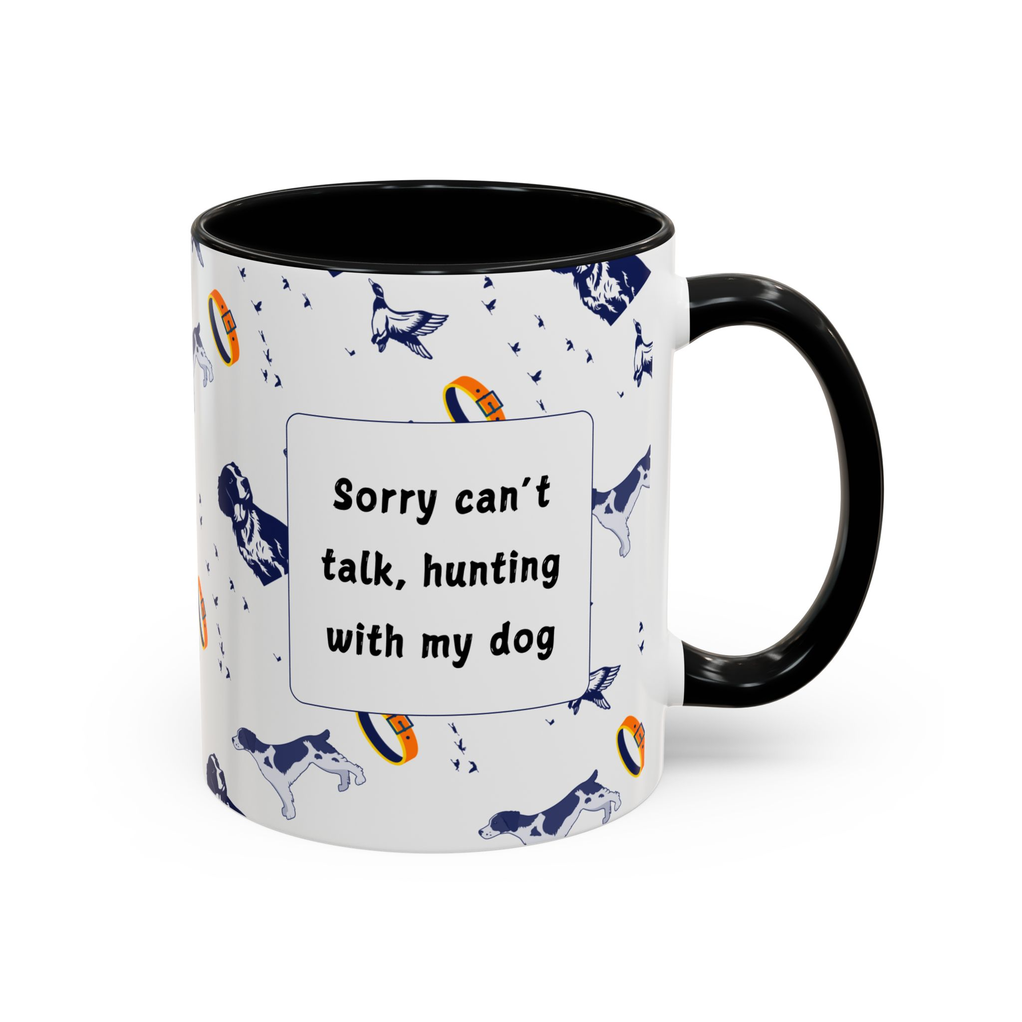 Sorry Can't Talk Coffee Mug | Funny Dog Lover Coffee Mug (11, 15oz) v3