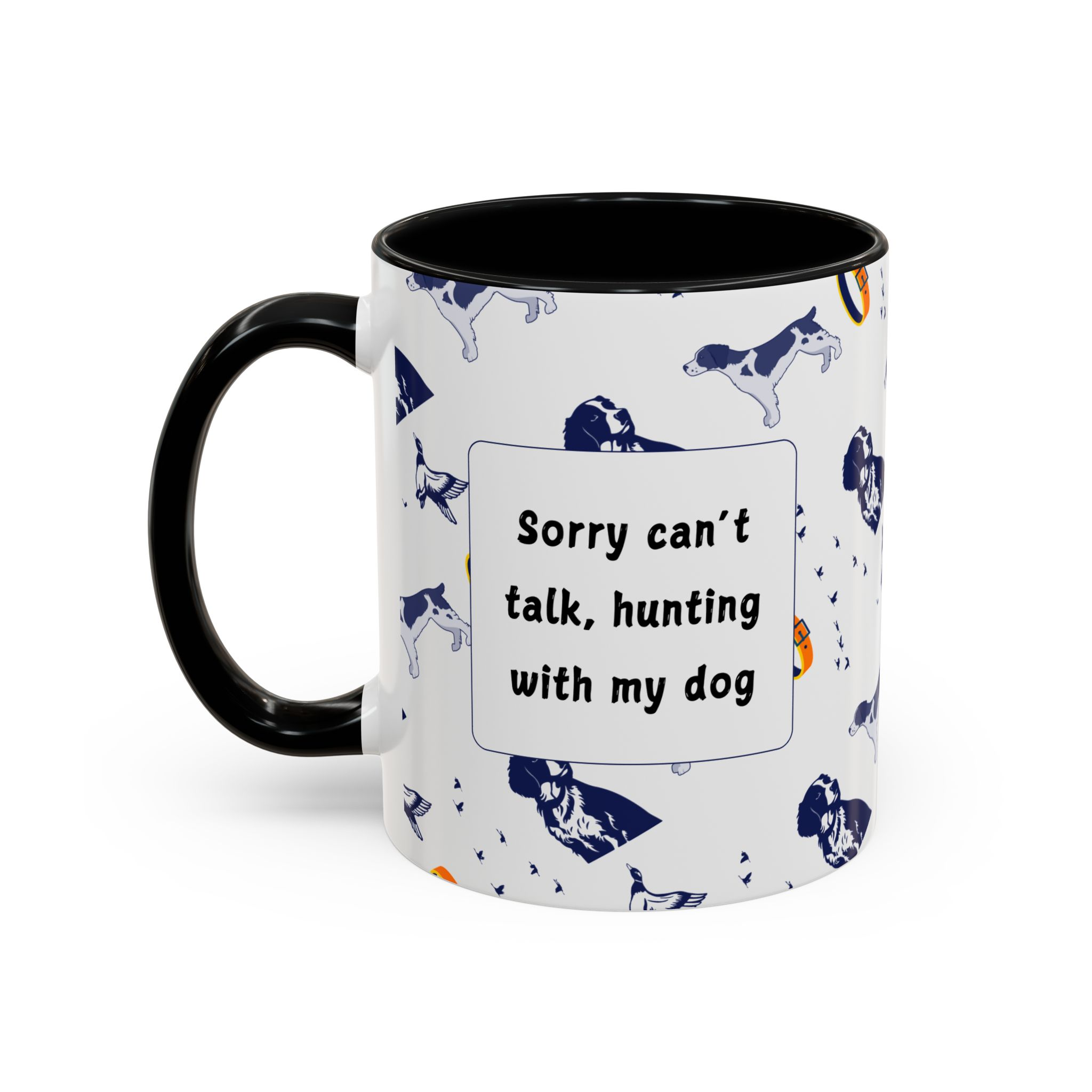 Sorry Can't Talk Coffee Mug | Funny Dog Lover Coffee Mug (11, 15oz) v3 - Image 3