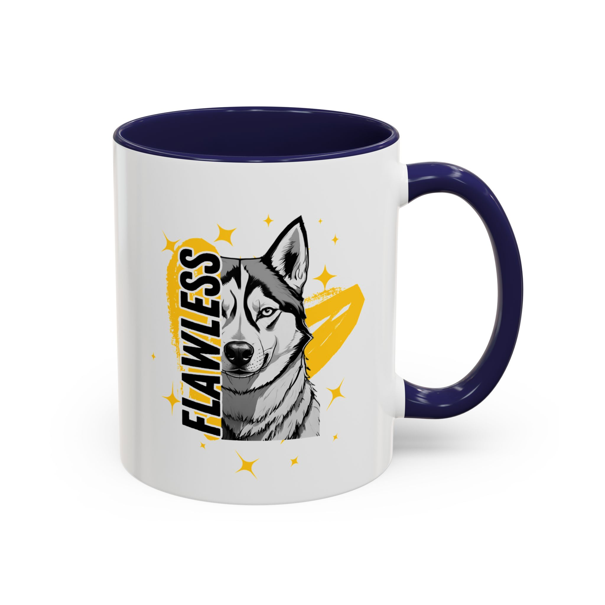 Flawless like a Husky Dog Mug (11, 15oz) v2 - Image 6