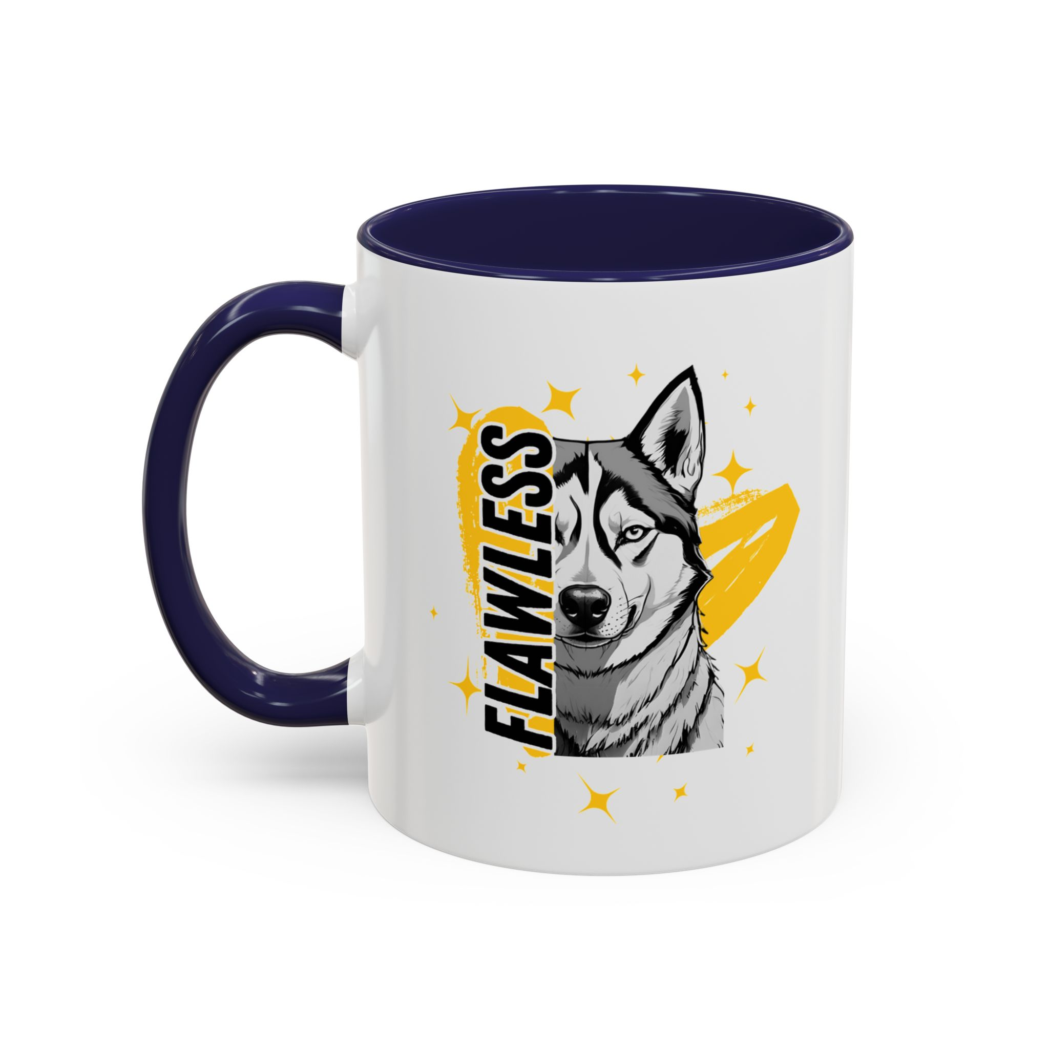 Flawless like a Husky Dog Mug (11, 15oz) v2 - Image 7
