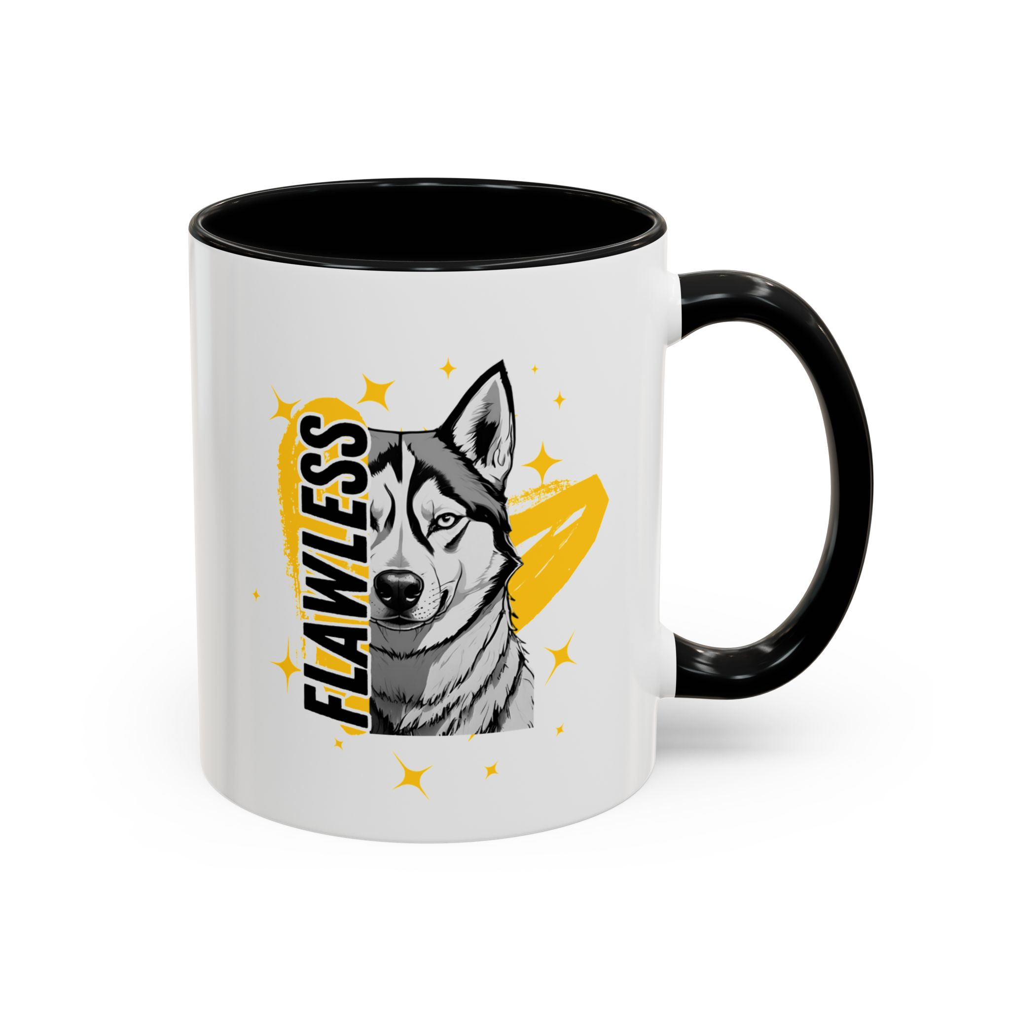 Flawless like a Husky Dog Mug (11, 15oz) v2 - Image 2